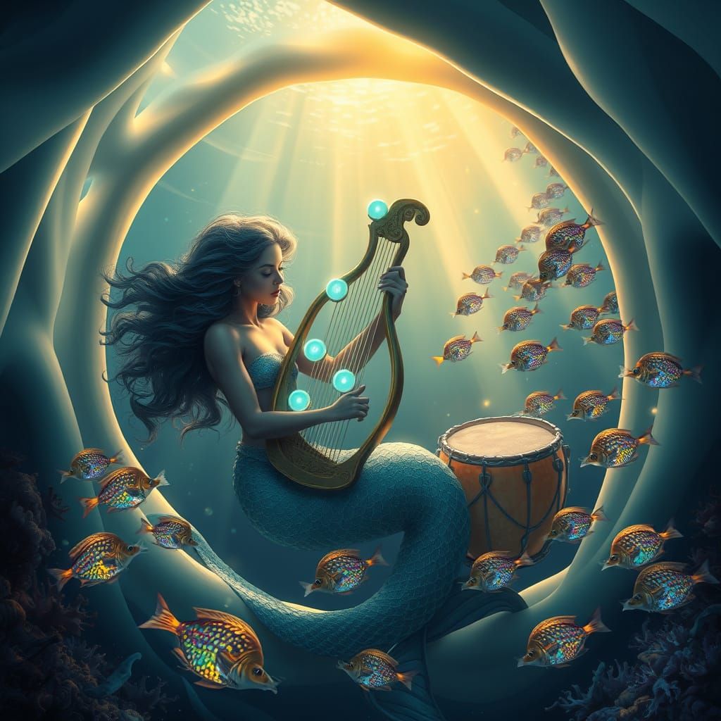 Mythical Mermaids Perform Underwater Serenade in Iridescent ...