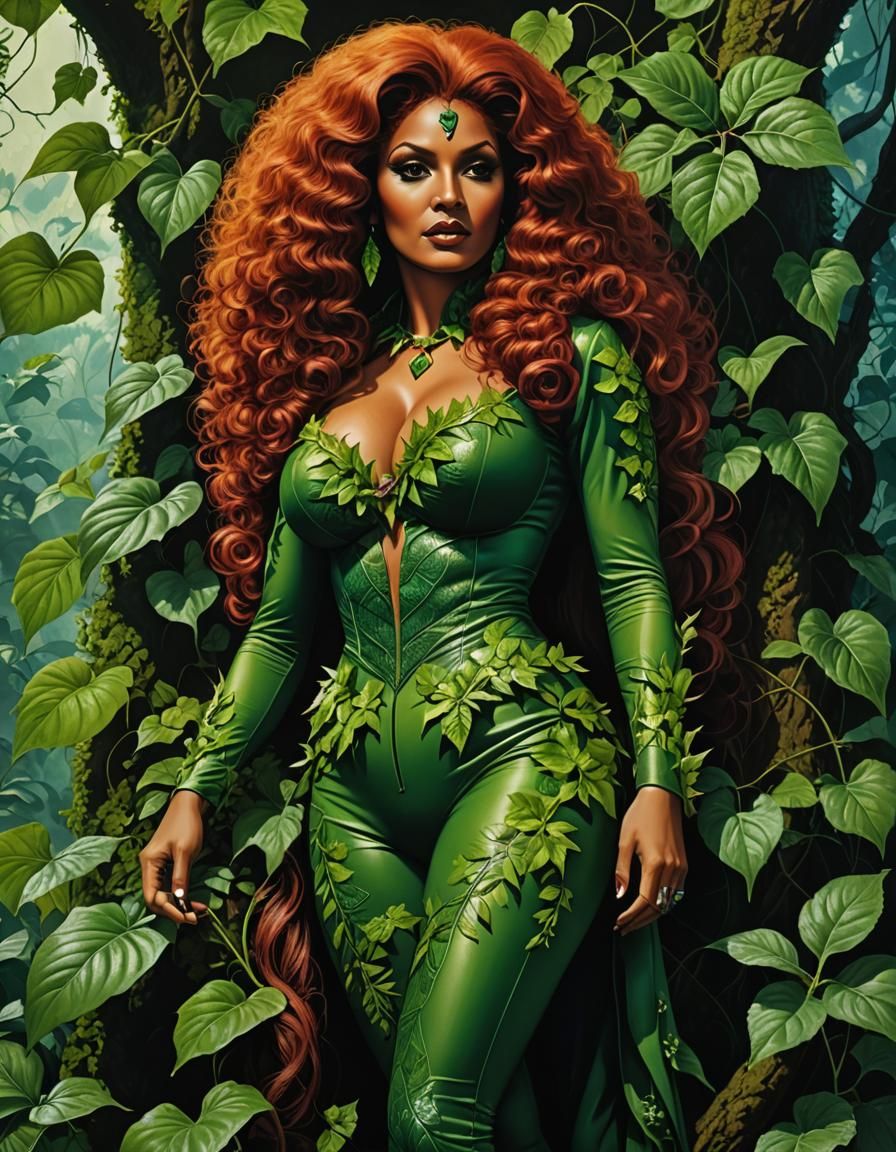 A 1970s Blaxploitation Icon as Poison Ivy in Cinematic Maste...