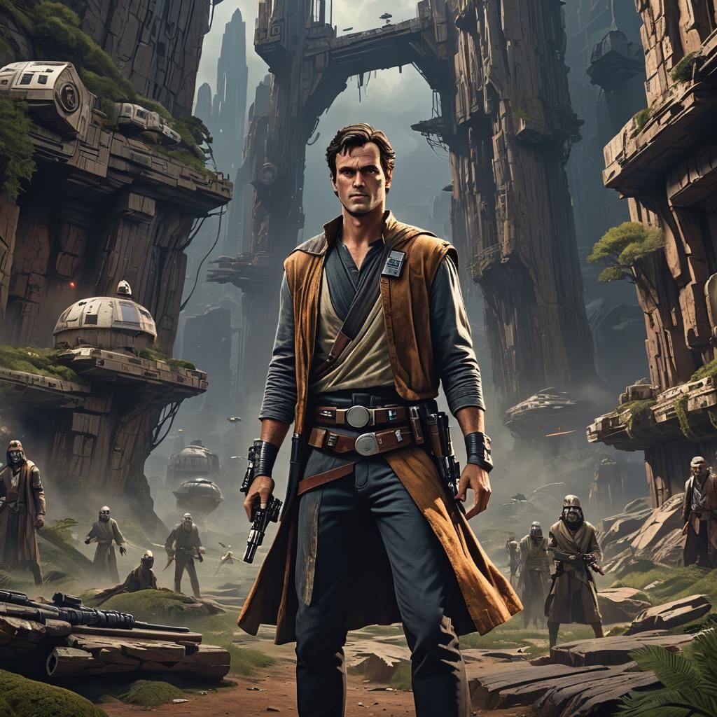 Ash Williams as Jedi in Star Wars Concept Art