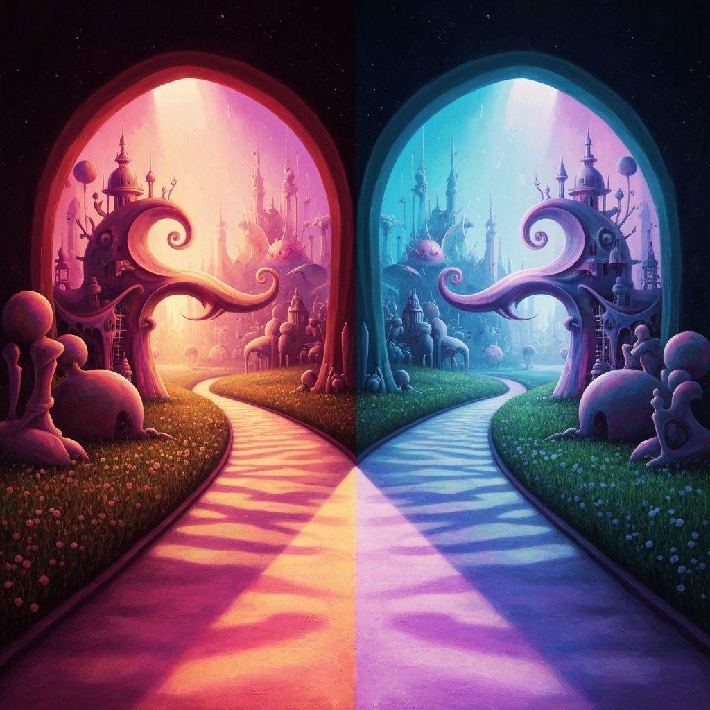 Path Splits Into Nightmare and Dream Worlds