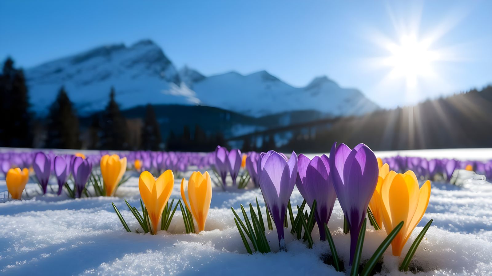 Winter Wonderland Blooms in Vibrant Colors