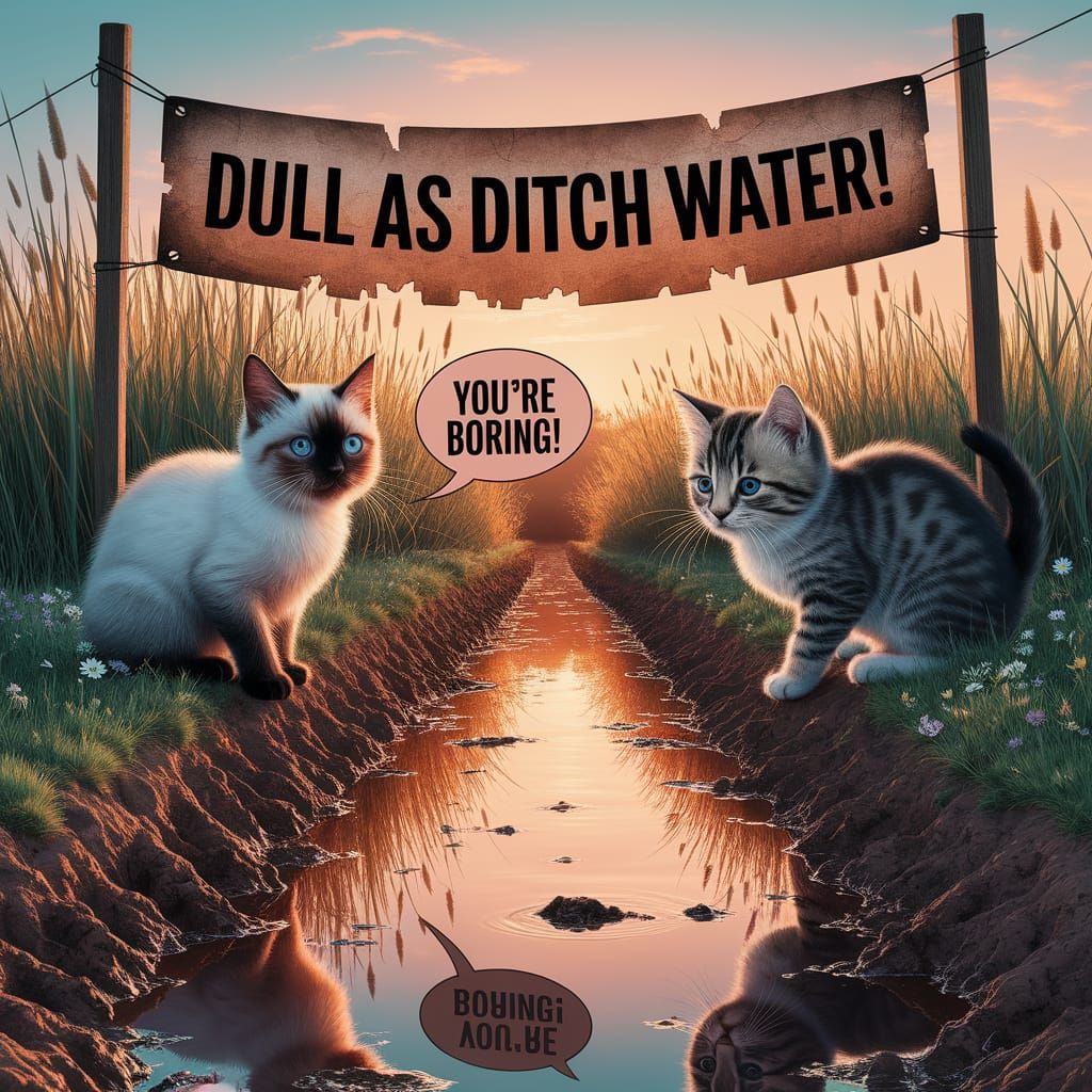 Humorous Kittens by Murky Ditch: Digital Art