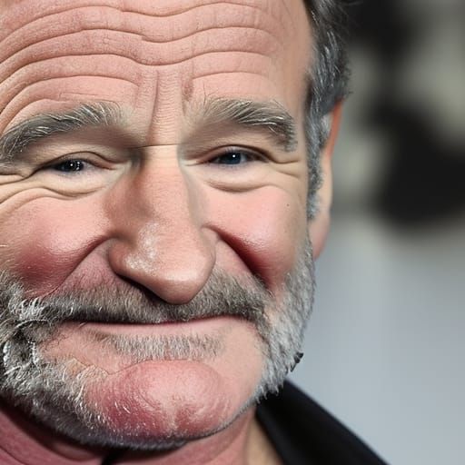 Portrait of Robin Williams as Digital Art