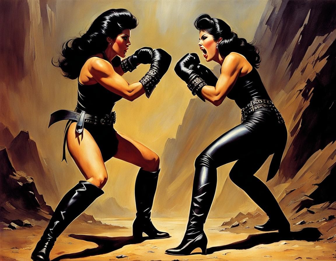 Post-Apocalypse Science-Fantasy Amazons: Dispute solved by Boxing