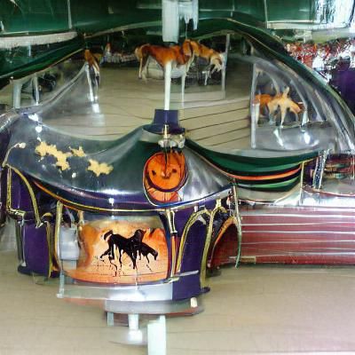 Halloween Carousel with Spooky Decorations