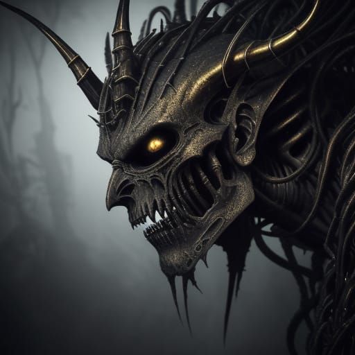 Biomechanical Horror in Dark, Twisted Metallic Flesh