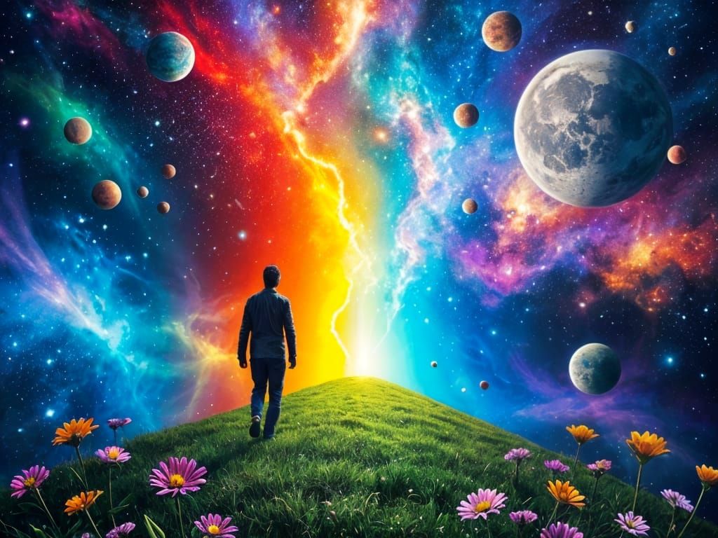 Vibrant Rainbow Galaxy Unveiled in Cosmic Colors