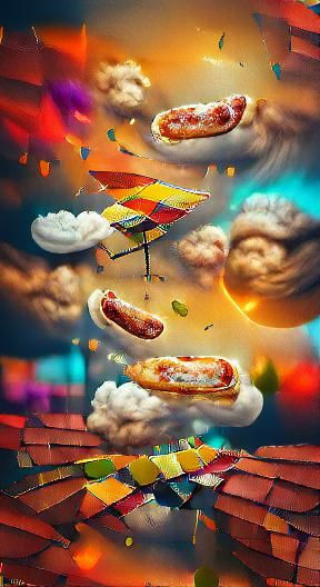 Unlimited pizza falling from the sky