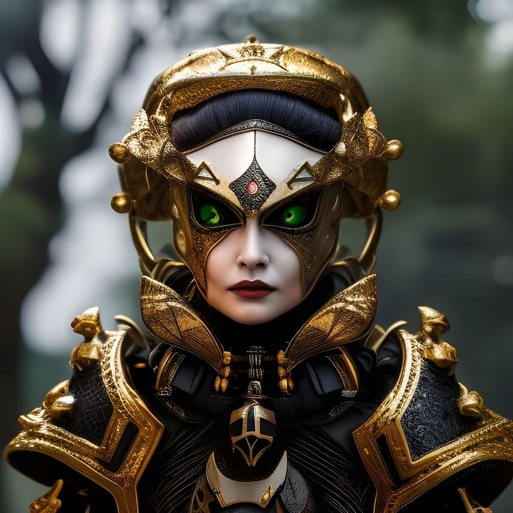 Extraterrestrial Cyborg Gremlin in Ethereal Armor