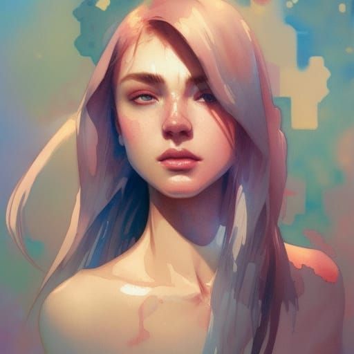 Detailed Watercolor Portrait in 8k Resolution