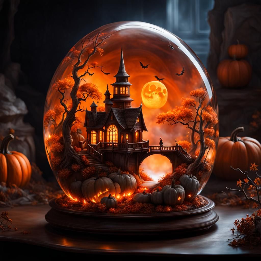 Halloween in an Orb