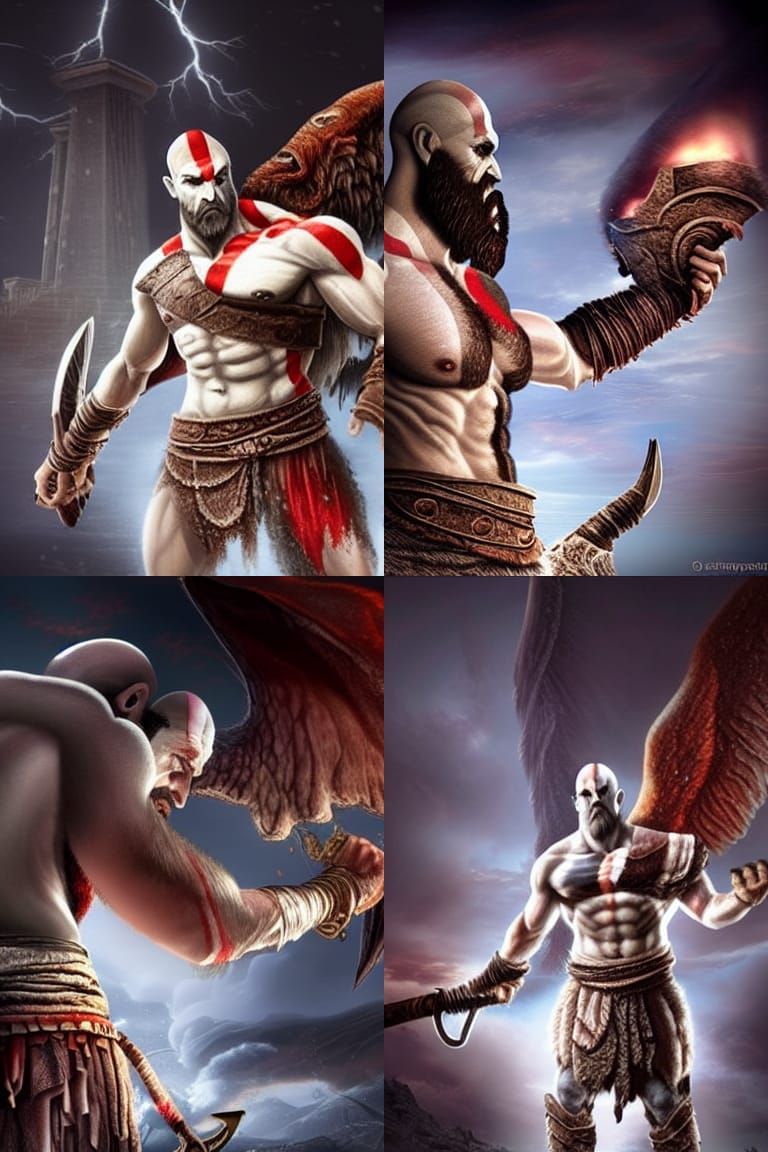 Powerful God of War with Tornado