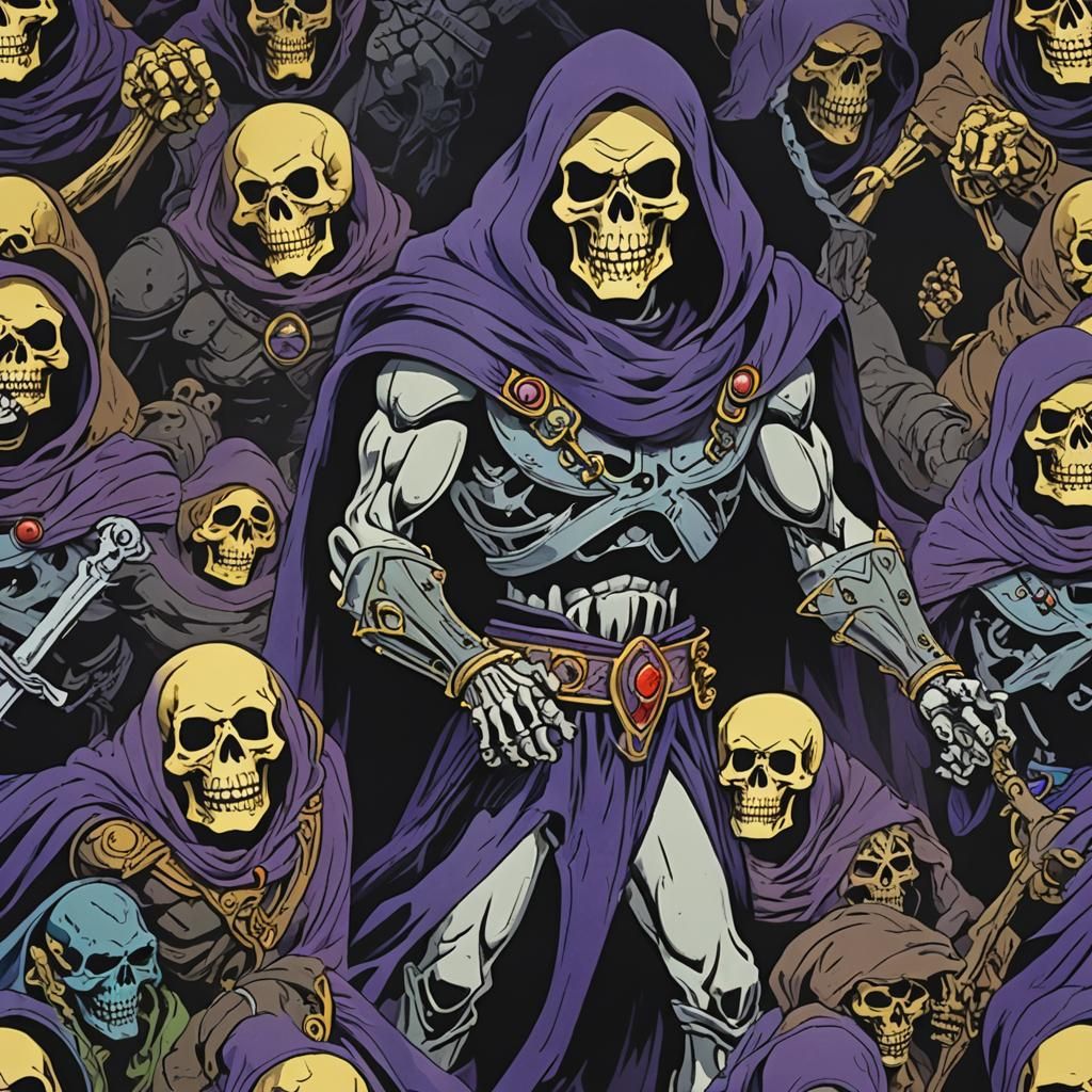 Skeletor in The Black Cauldron Animated Style