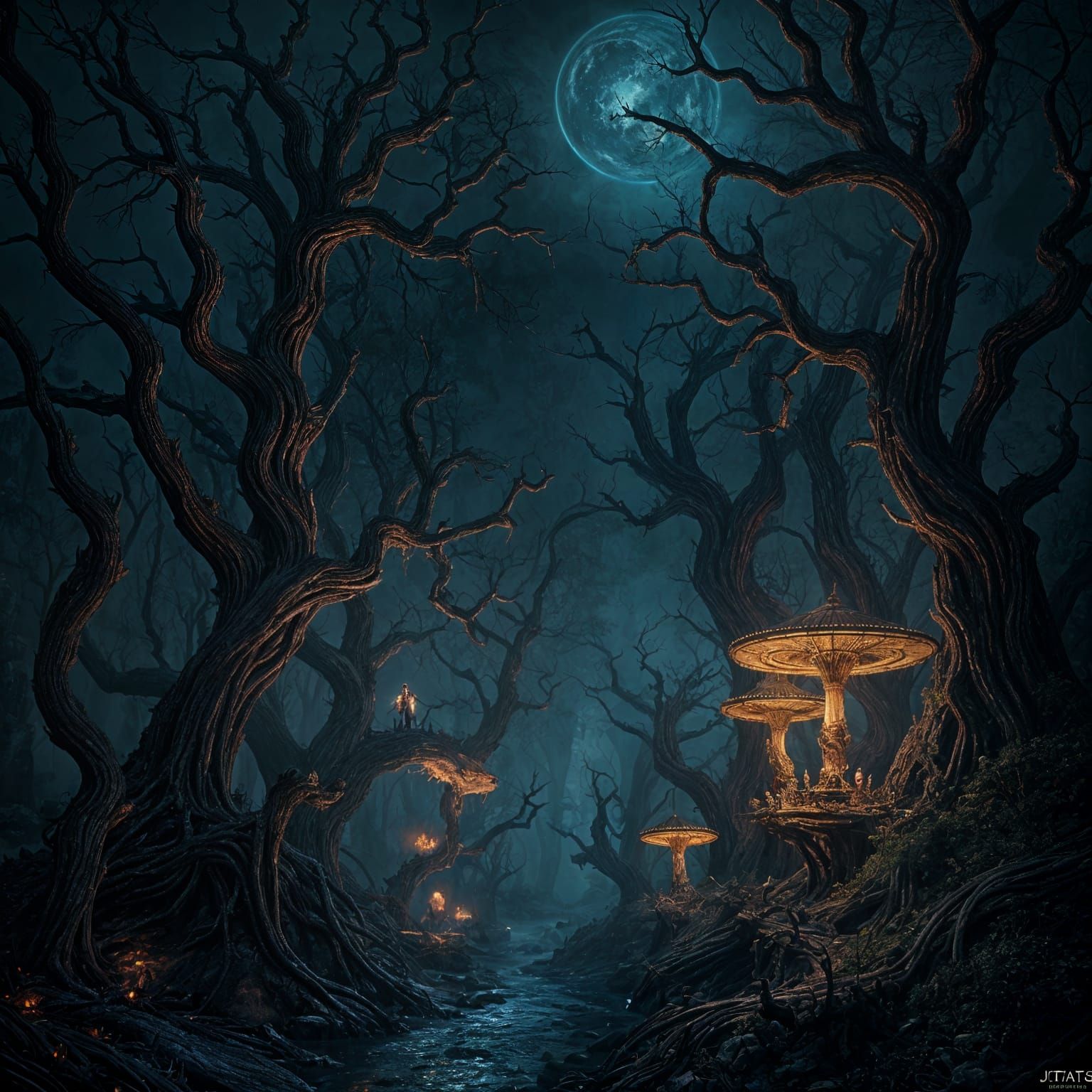 Fantastical Landscape in Deep Color