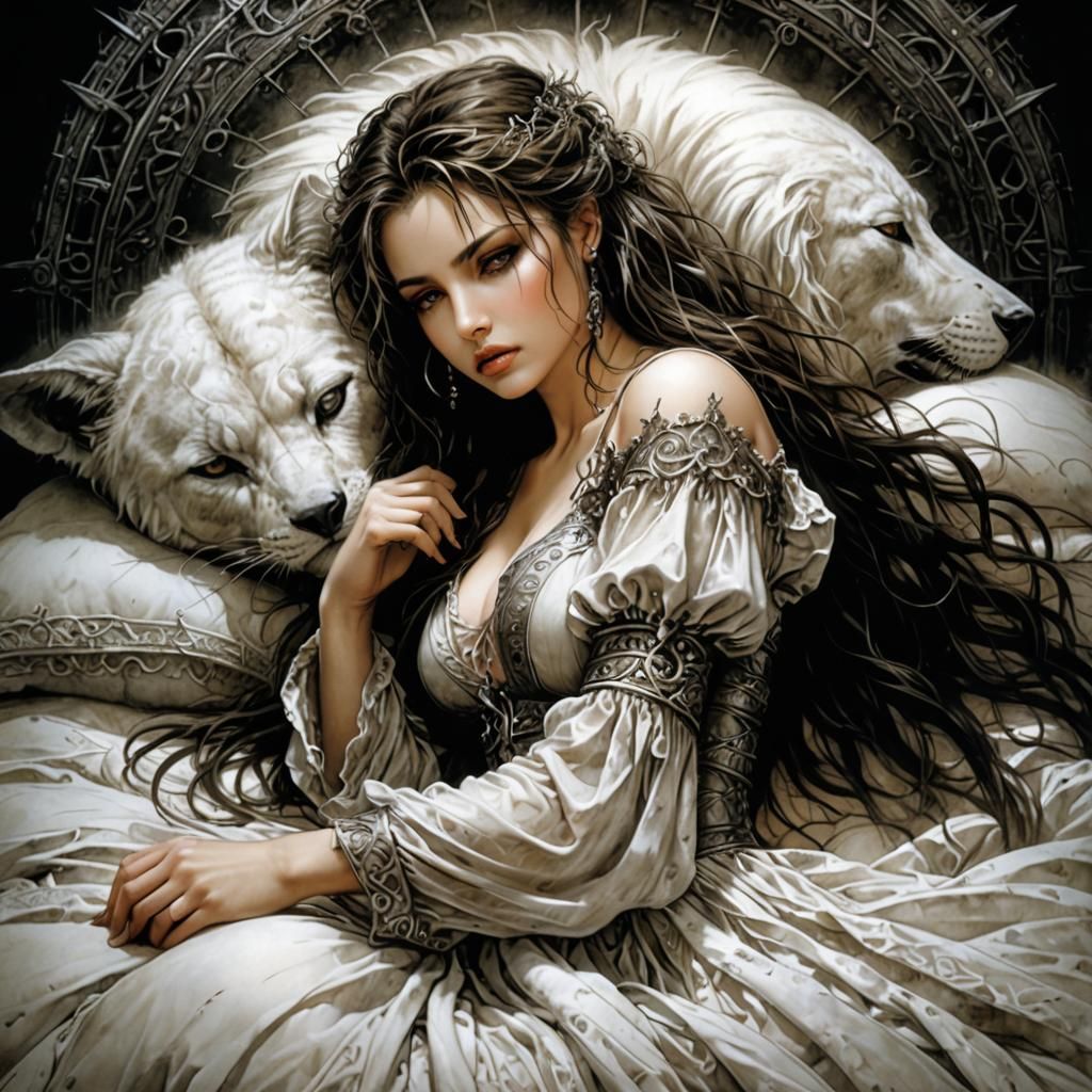 Dreamy Portrait Inspired by Luis Royo's Hyperrealism
