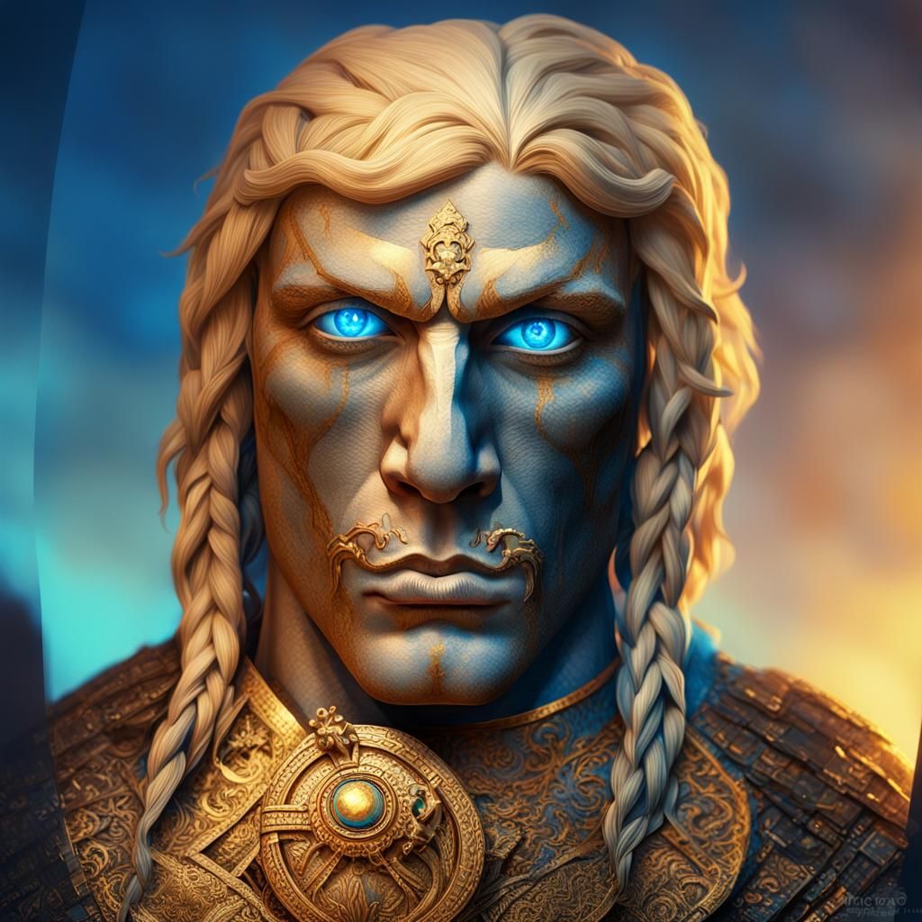 Hyper-Realistic Northern Warrior King