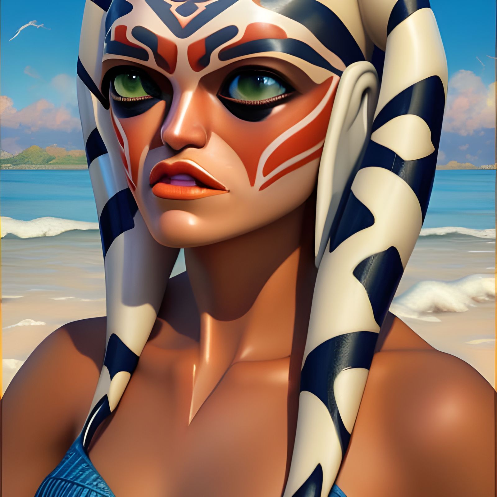 Ahsoka working on her Tano