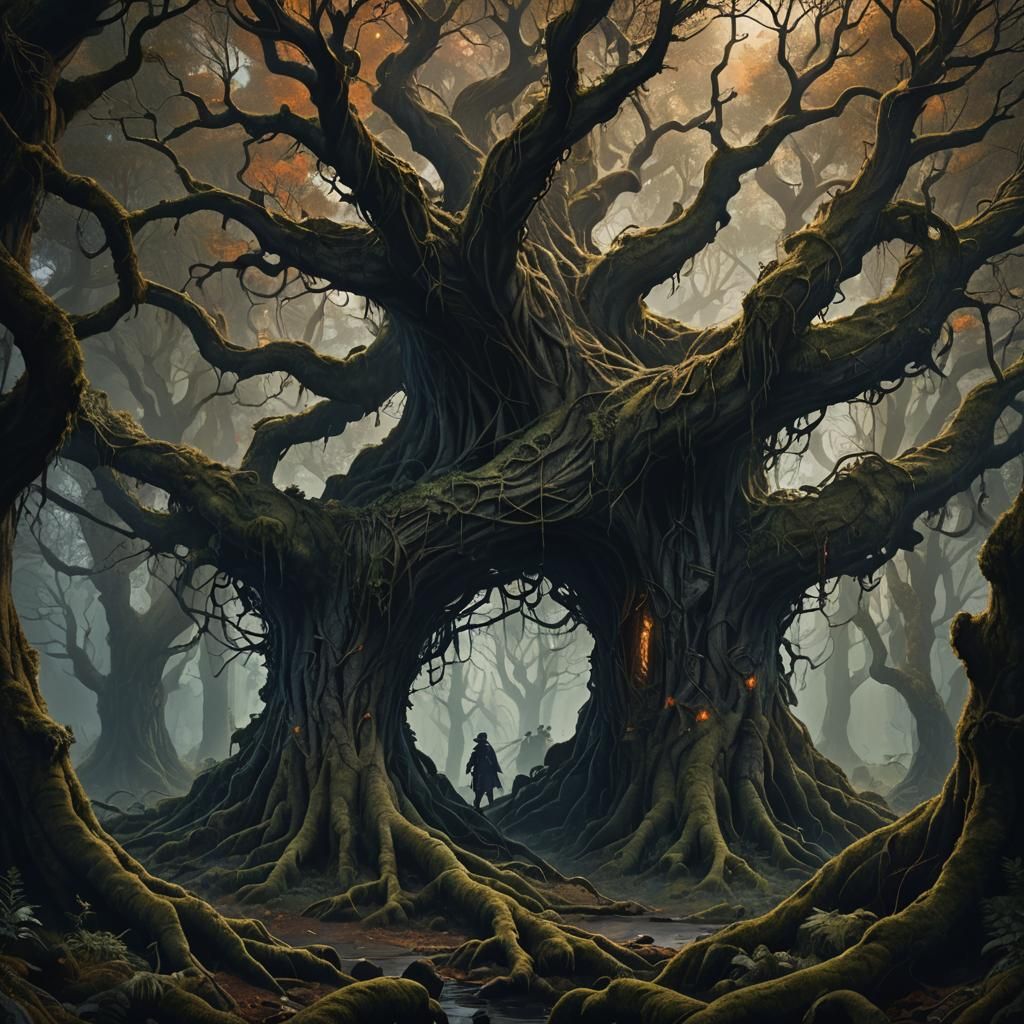 Dark Fantasy Forest Concept Art in Unreal Engine