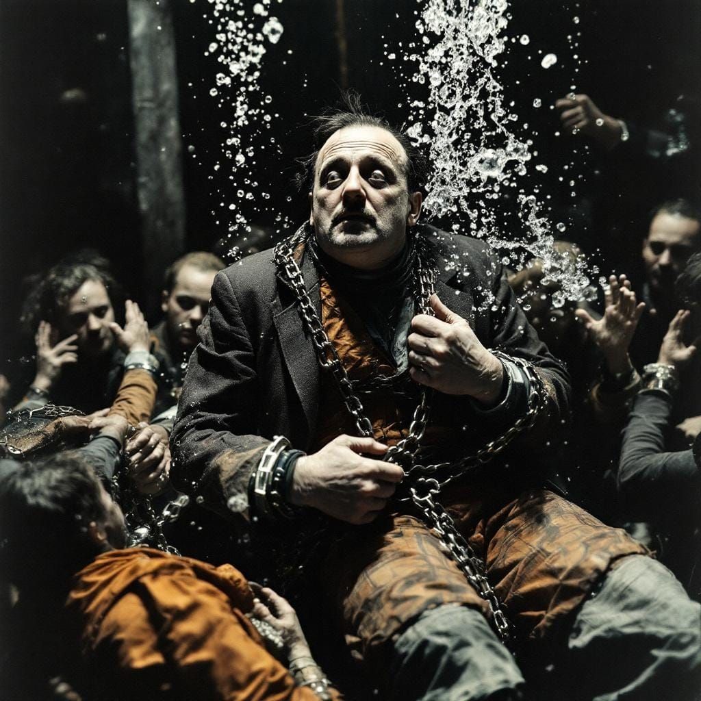 Houdini-esque Escape Artist's Underwater Illusion