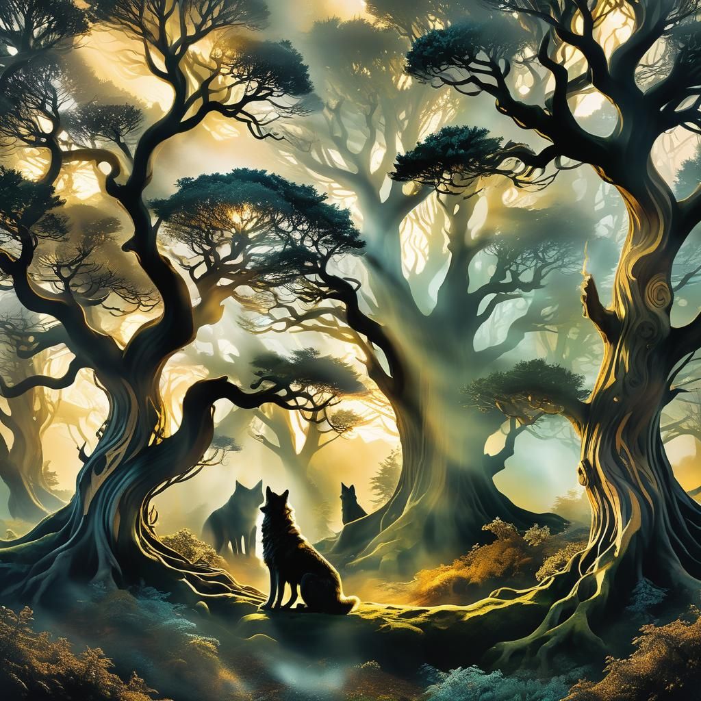 Winter Dreamscape with Coiled Ydalir