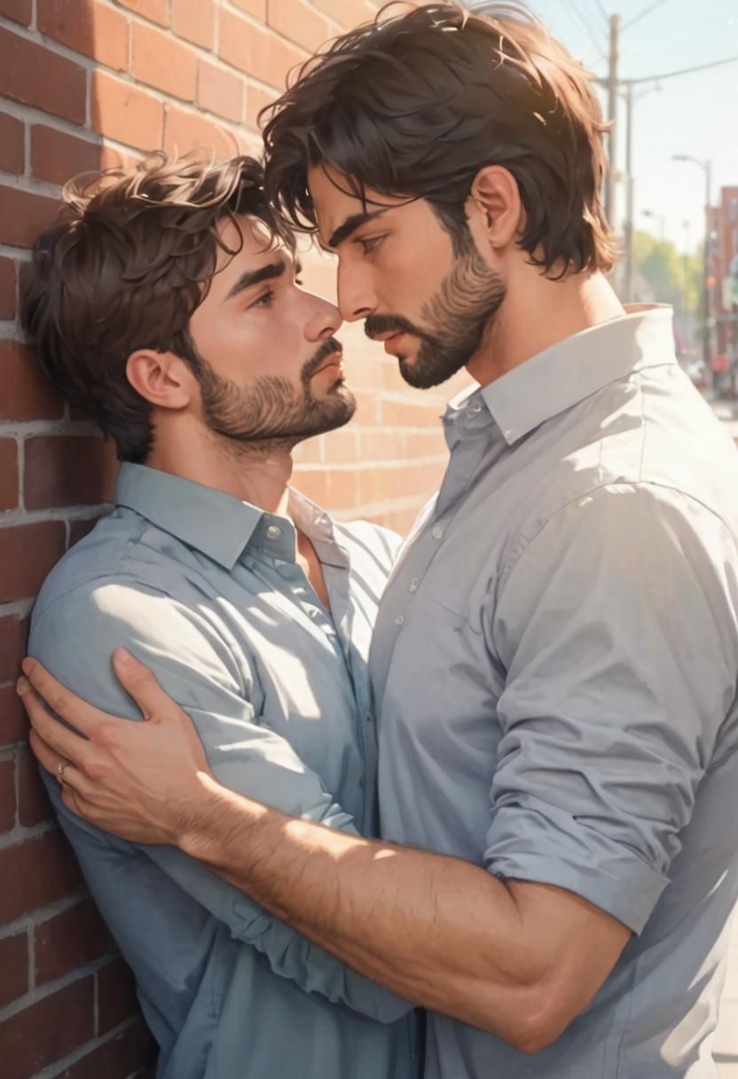 Professor and Student Kiss