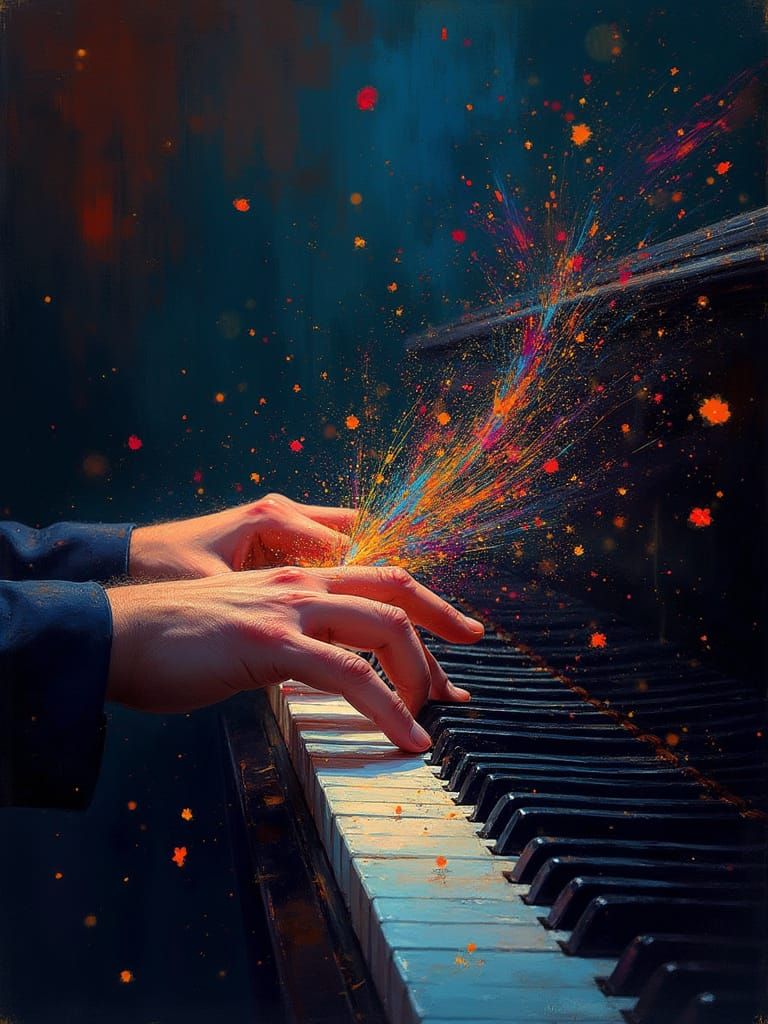 Elegant Piano Virtuosos in Motion