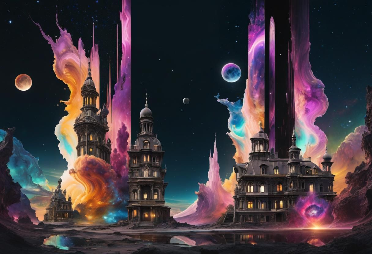 Parallel Universe Composite Photograph in 8K Resolution