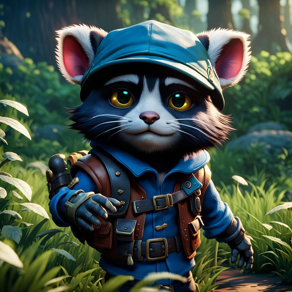 Teemo 3D Videogame Graphics in Unreal Engine