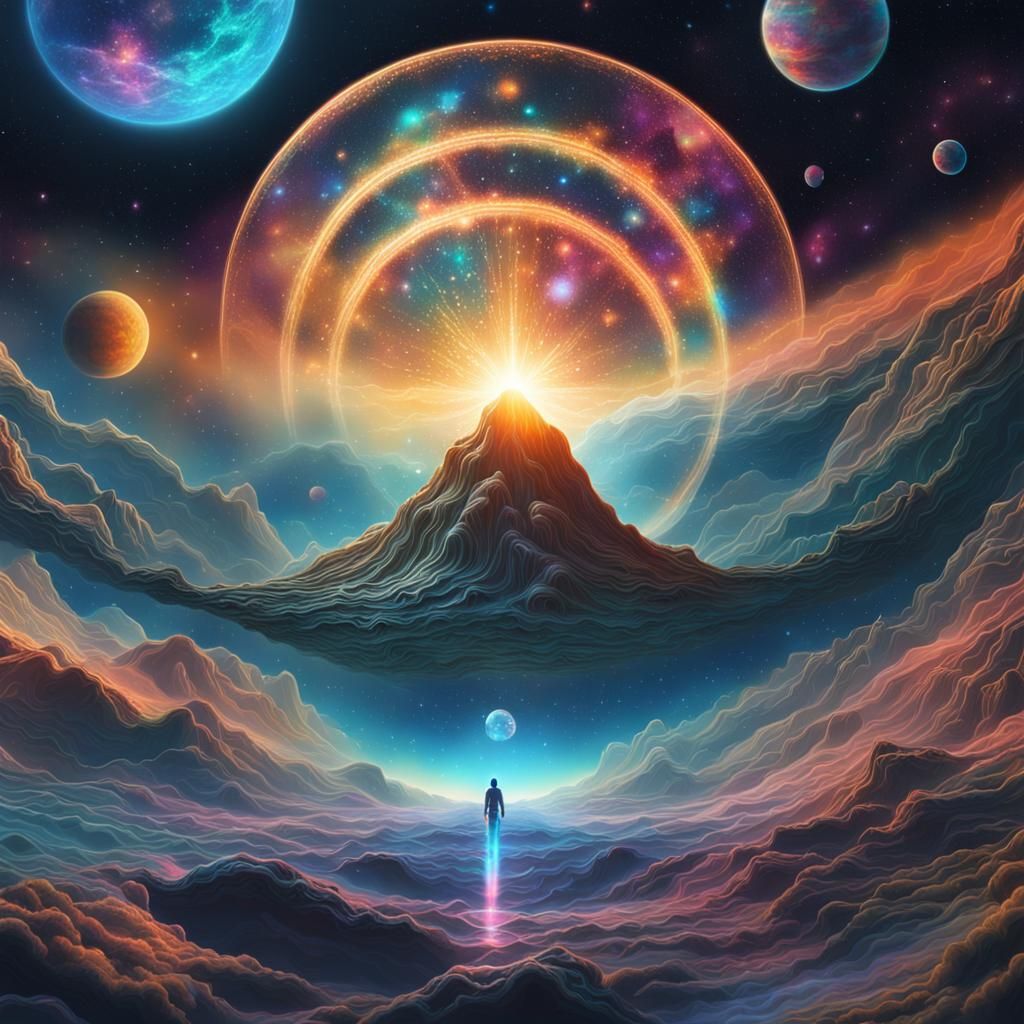 Holographic Supernova: Astral Cosmic Illustration