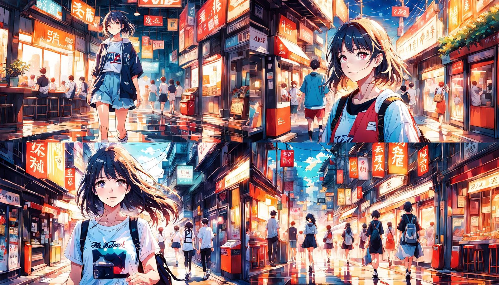 Nostalgic Anime Girl in Summer Music Video