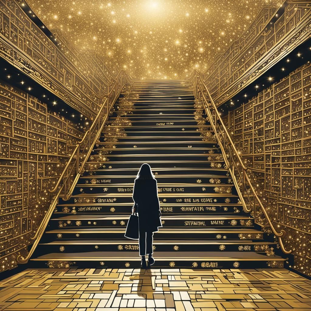 Golden Lady on Stairway to Heaven