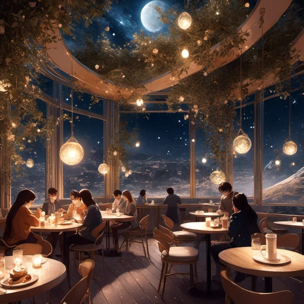 Lunar Night Cafe with Shining Treats