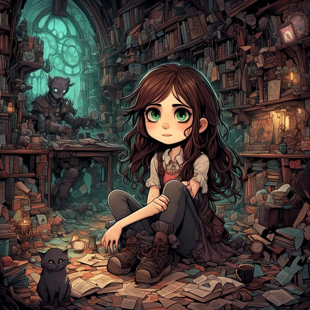 Fantasy Character with 2D-3D Blend