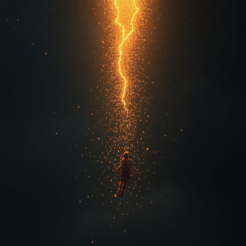 Abstract AI Image: Falling into Limbo