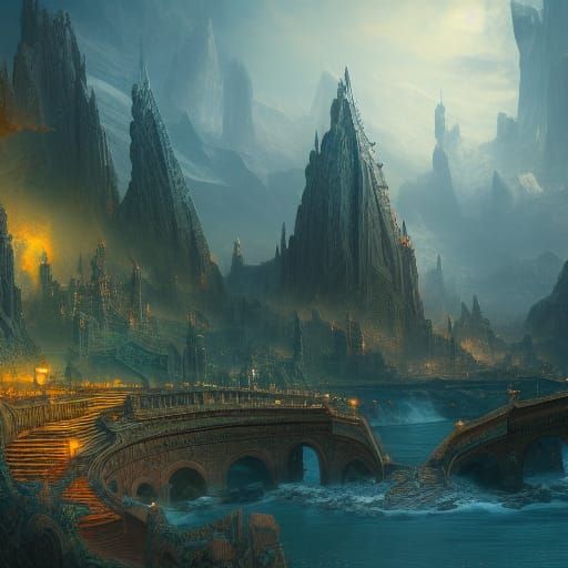 Futuristic Landscape Matte Painting in Unreal Engine