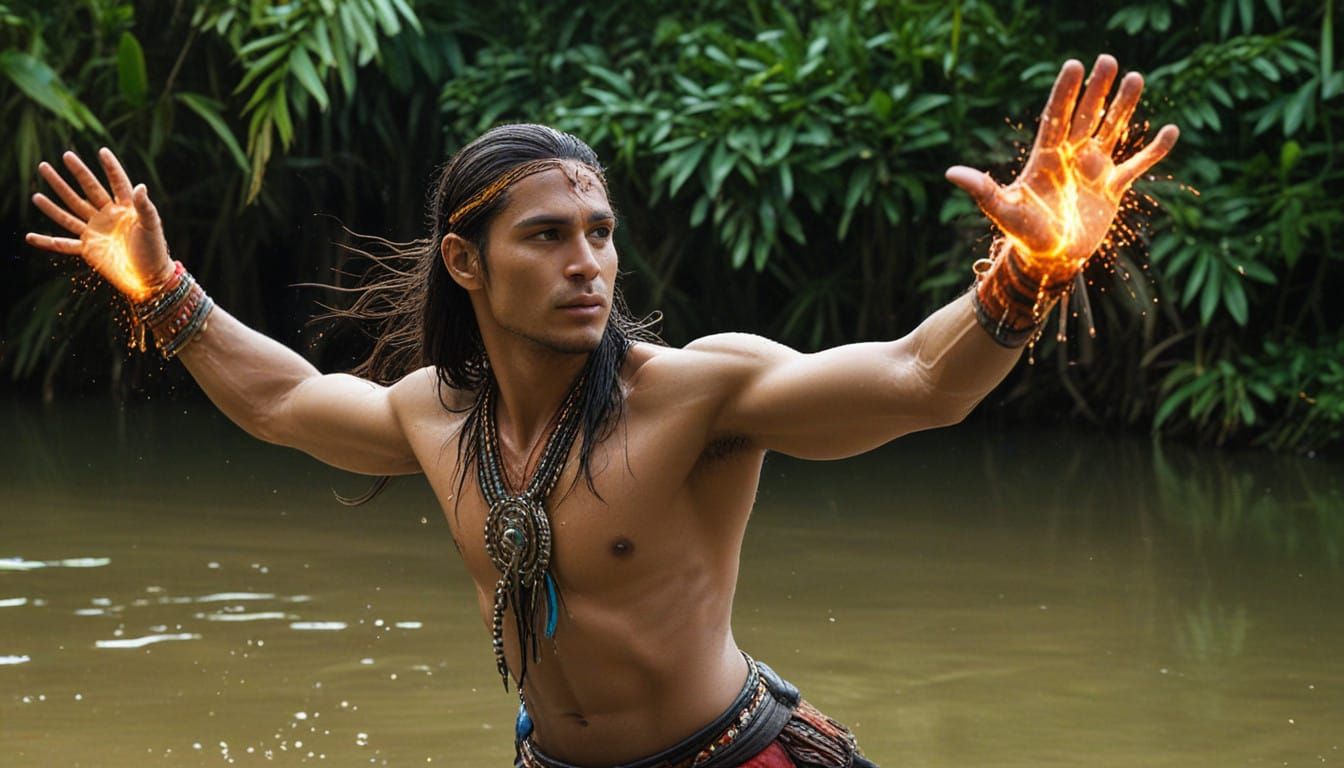 Ethereal Warrior Mage of the Jungle Lake