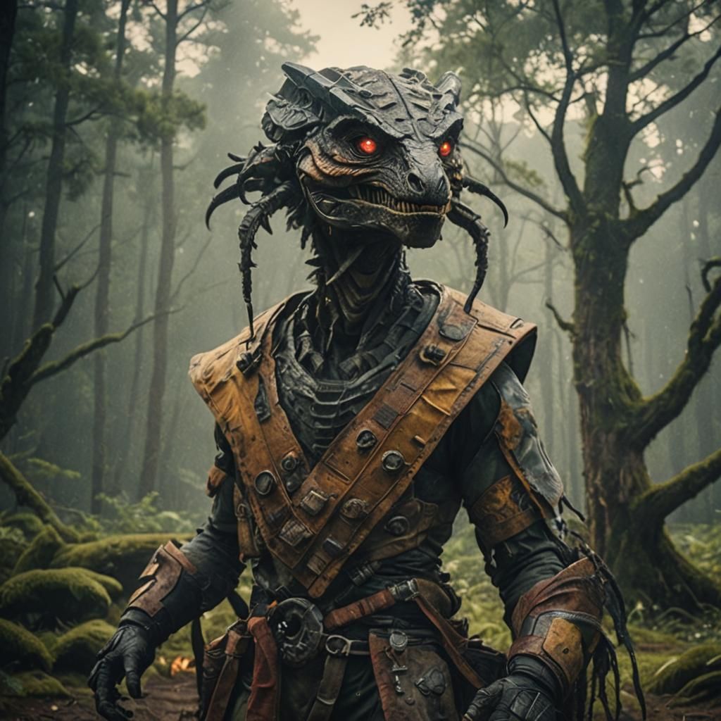 Dramatic Cinematic Film Still with Atmospheric Lighting