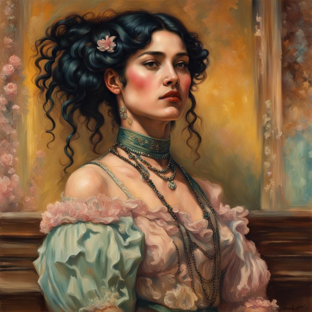 Saloon Girl in the Style of Alma-Tadema