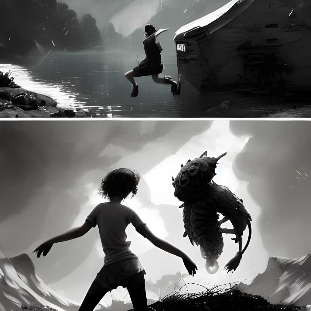 Screaming into the Abyss: Detailed Fantasy Illustration