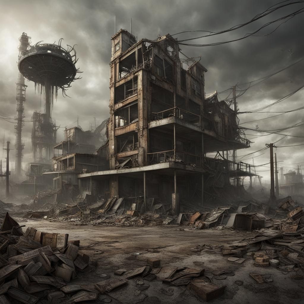 Post-Apocalyptic Wonderland: A Surreal Landscape