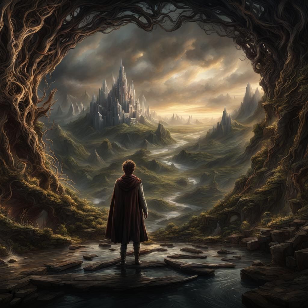 Venomized Frodo: A Digital Matte Painting