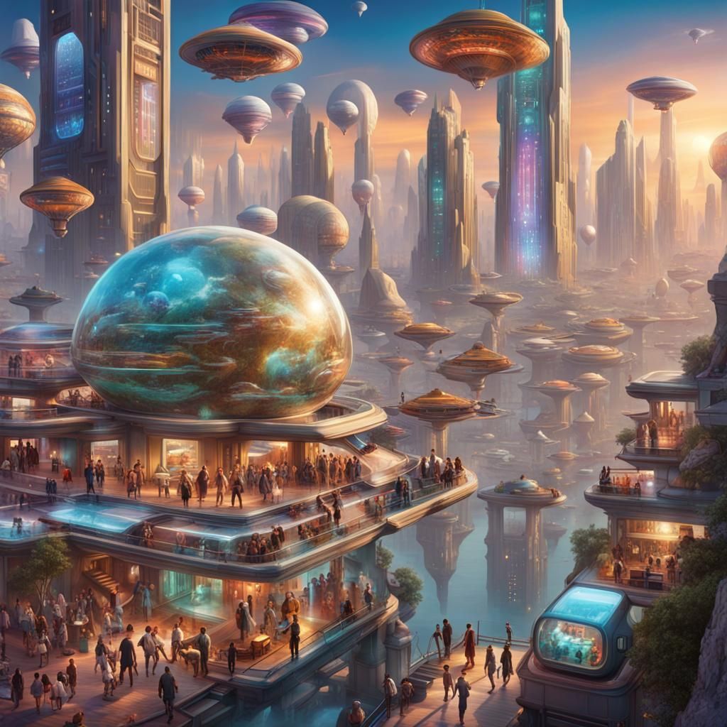 Extraterrestrial City: A Day in a Futuristic Society