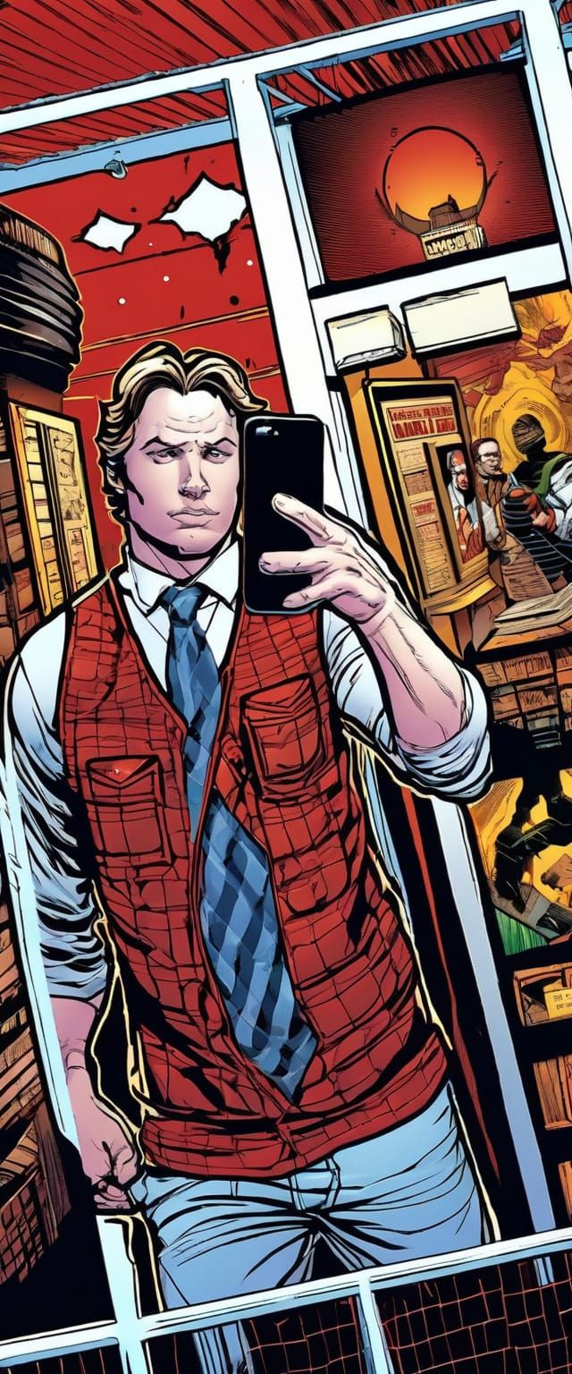 Dynamic Modern Comic Art in Smooth Lines