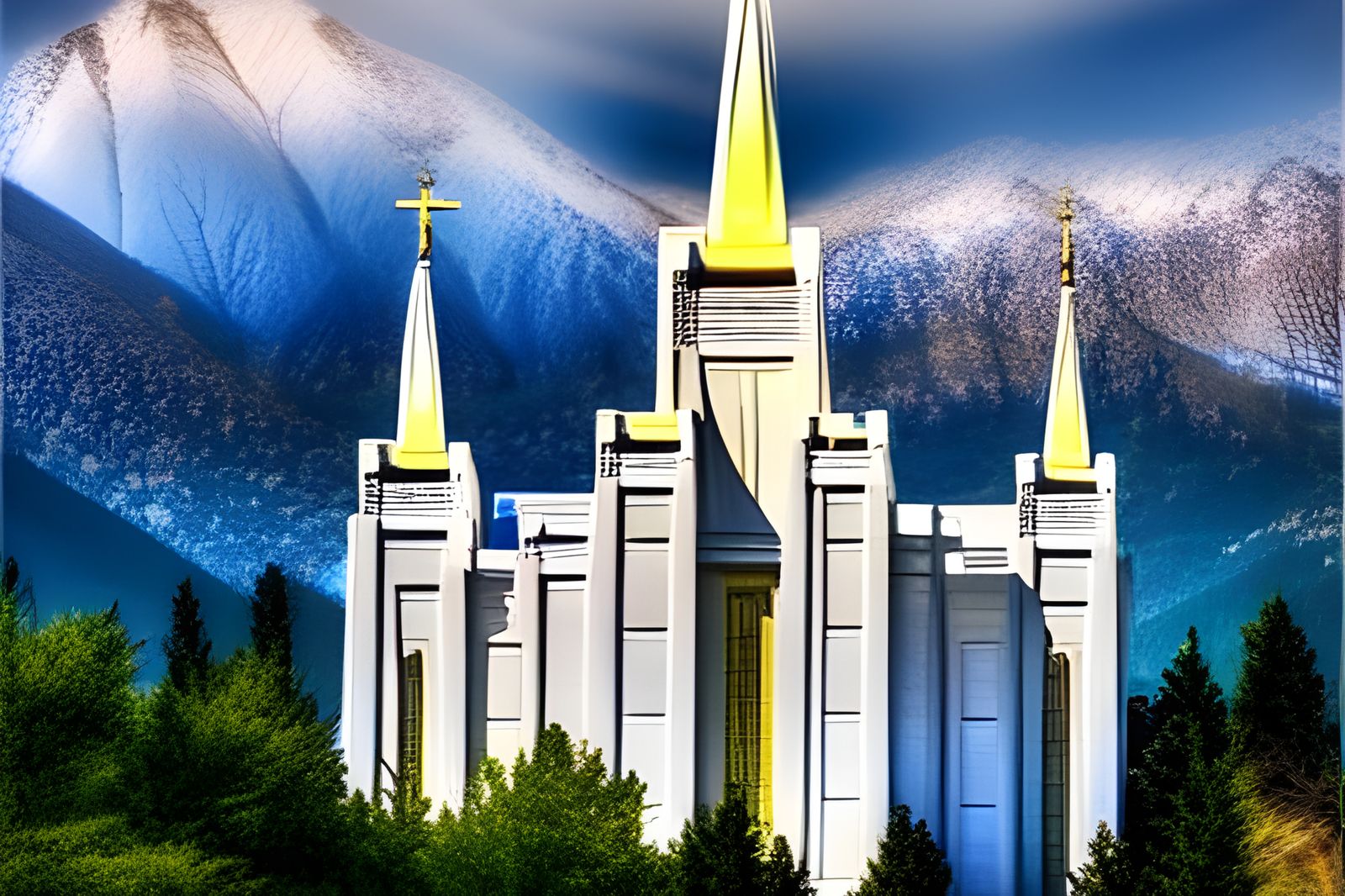 Angelic Descent at Mountain Temple