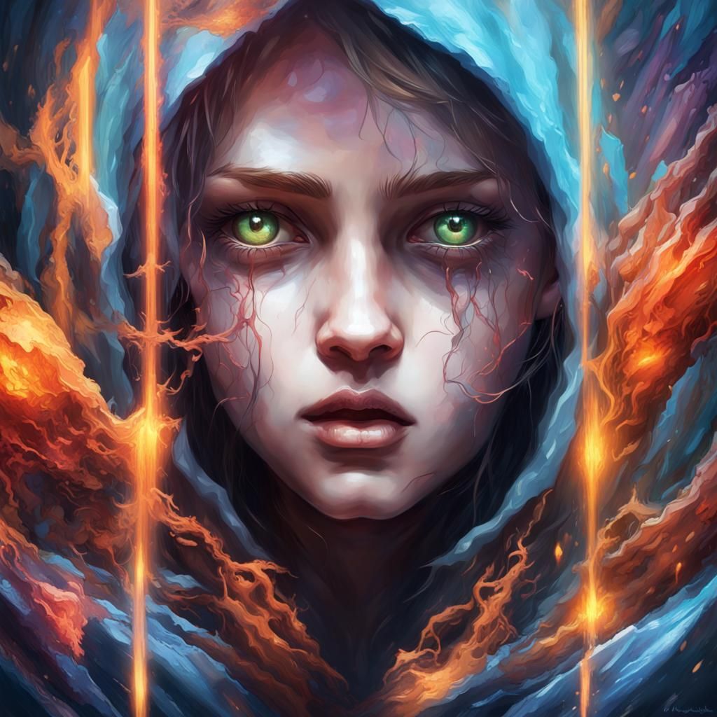 Dark Fantasy Apparition: A Hyperdetailed Masterpiece