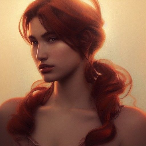 Hyperdetailed Mario Portrait in Art Nouveau Style