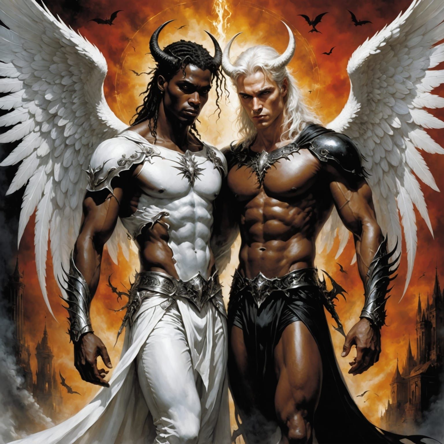 Black Angel and White Devil in Duality