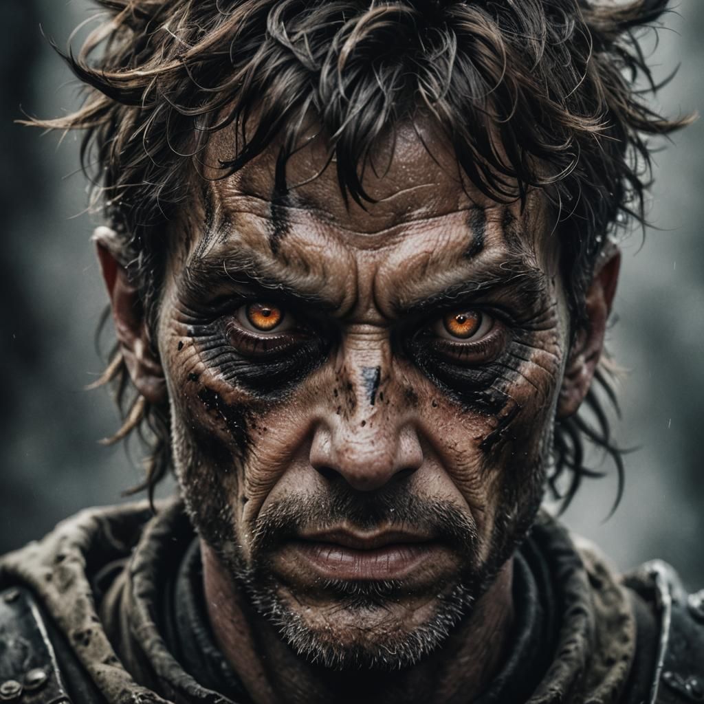 Deathwing Portrait in Dramatic Lighting Style