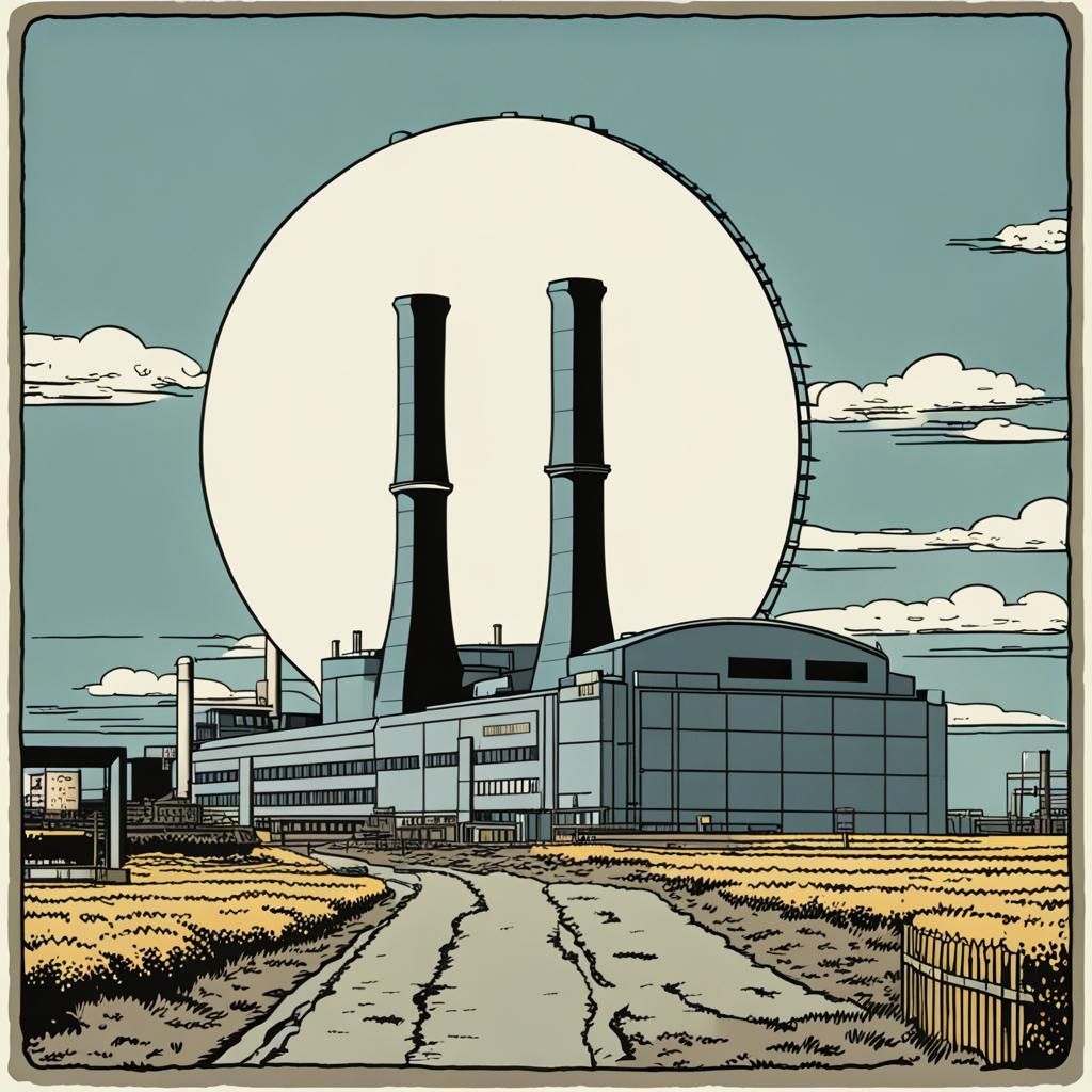 Sellafield and Fukushima in Tintin Style