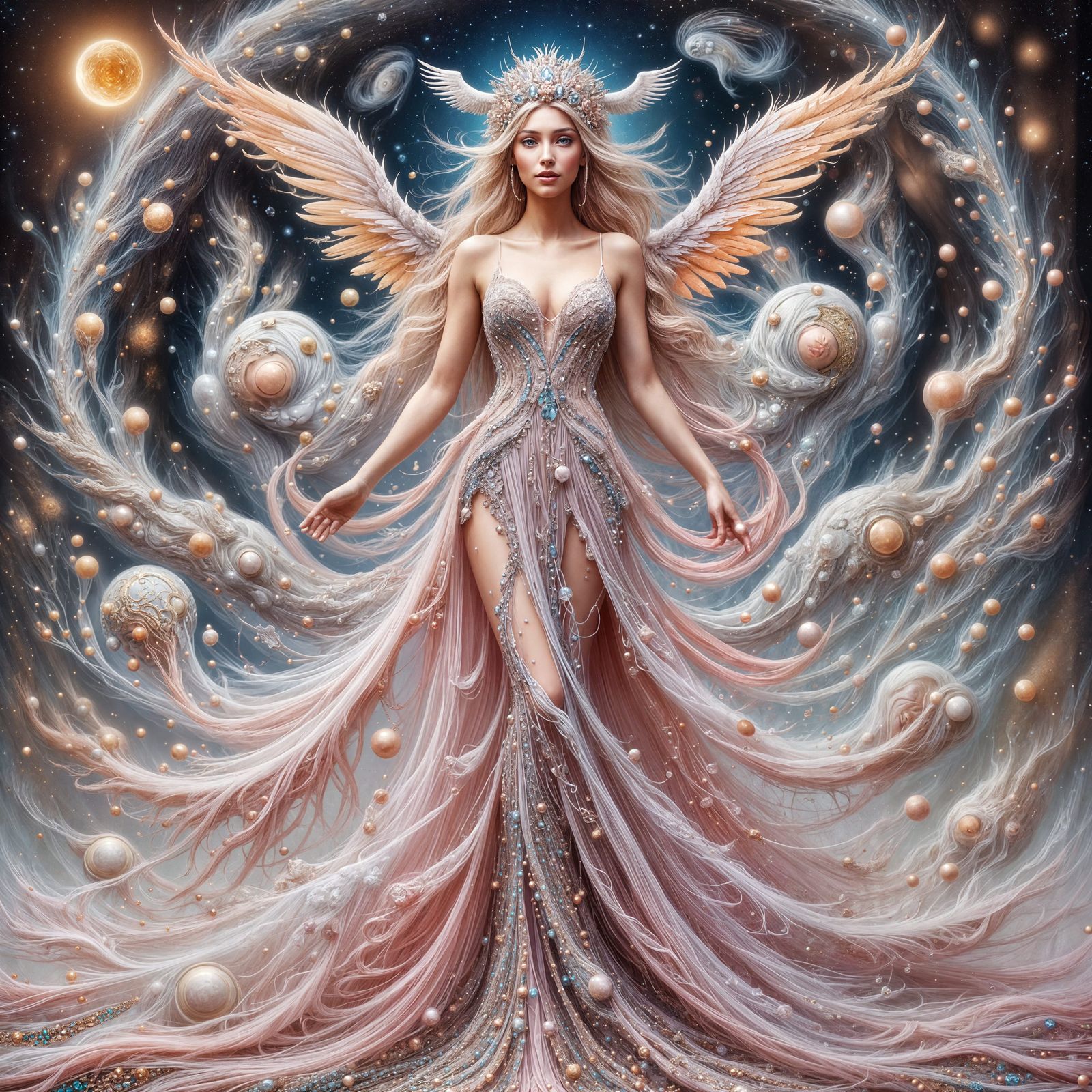 Libra Goddess in Fantasy Art Style